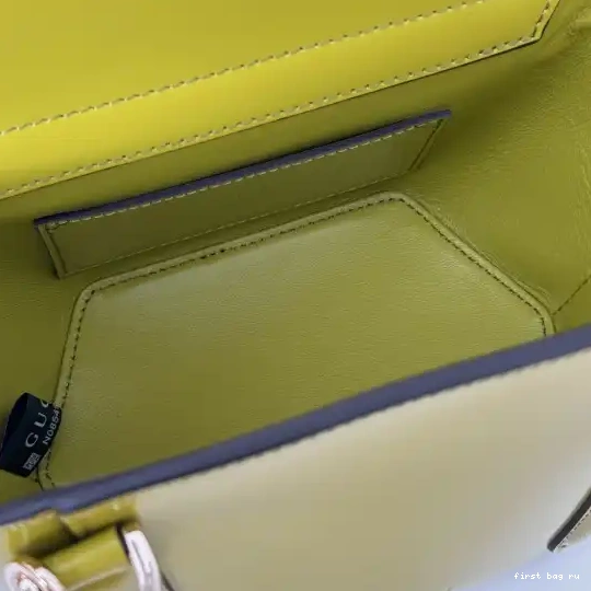 First bag ru tote Gucci handle bamboo bag top Mini 0630